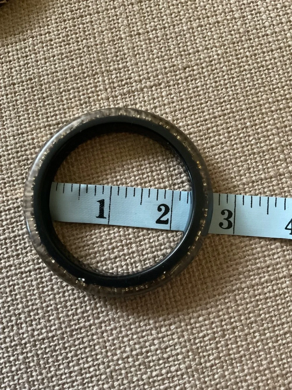Louis Vuitton black lucite bangle small size - Picture 4 of 5